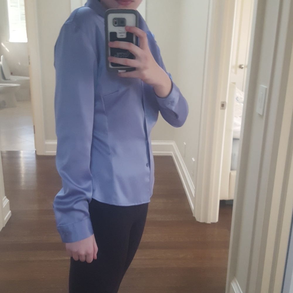 Blue Button-Up - Picture 2 of 3